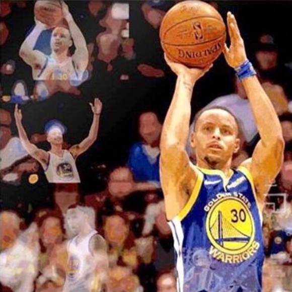 11 x 14 Inch Painting of Stephen Curry